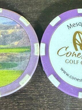(2) Conestoga Golf Club Mesquite Nevado Souvenir Poker Chips Ball Marker